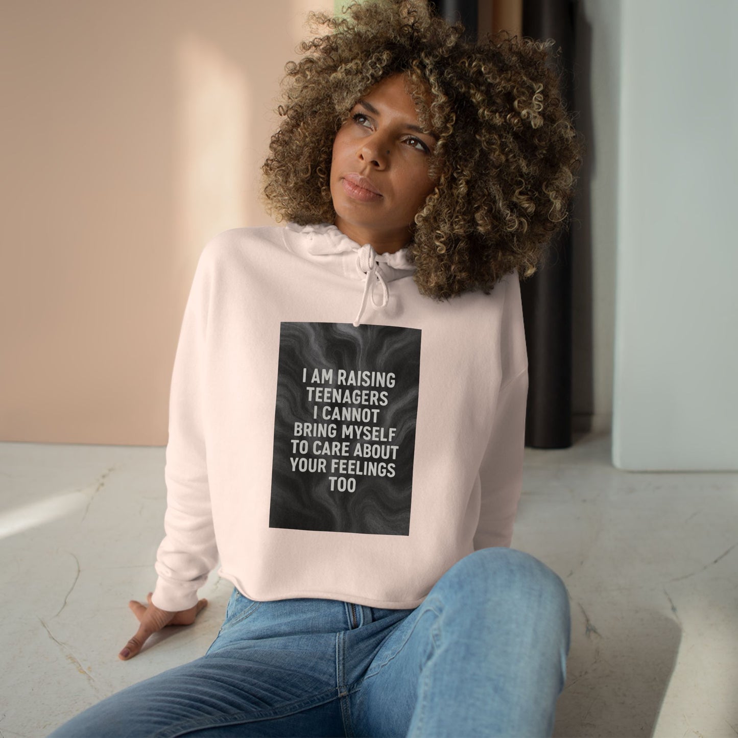 Raising Teenagers Women's Crop Hoodie