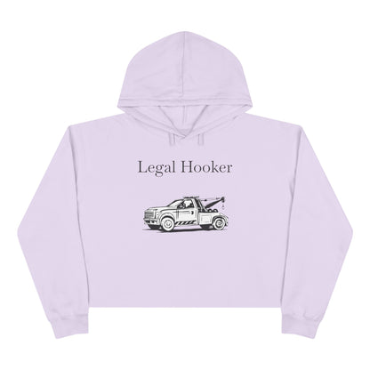 Legal H**ker Wheel Lift Tow Truck Women's Crop Hoodie