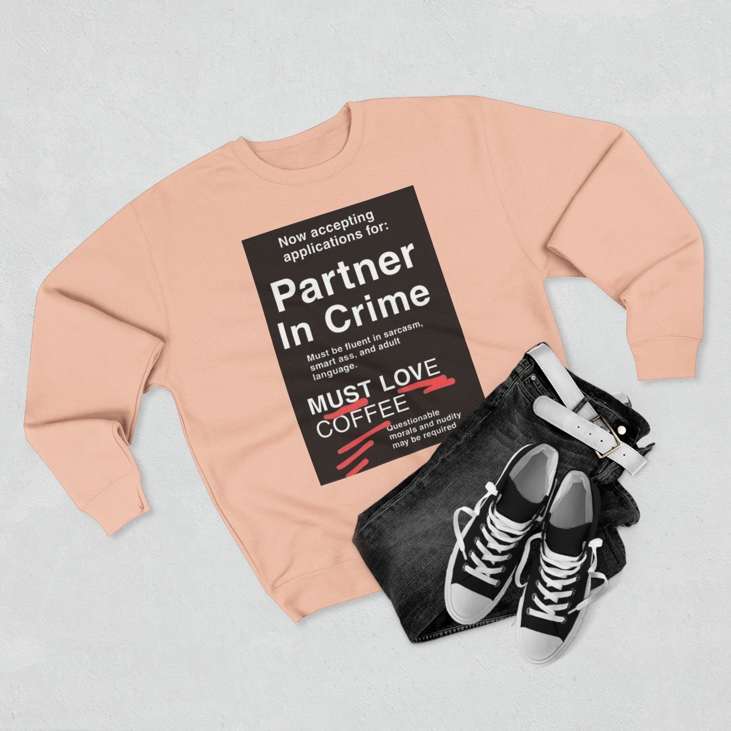 Partner In Crime Unisex Crewneck Sweatshirt
