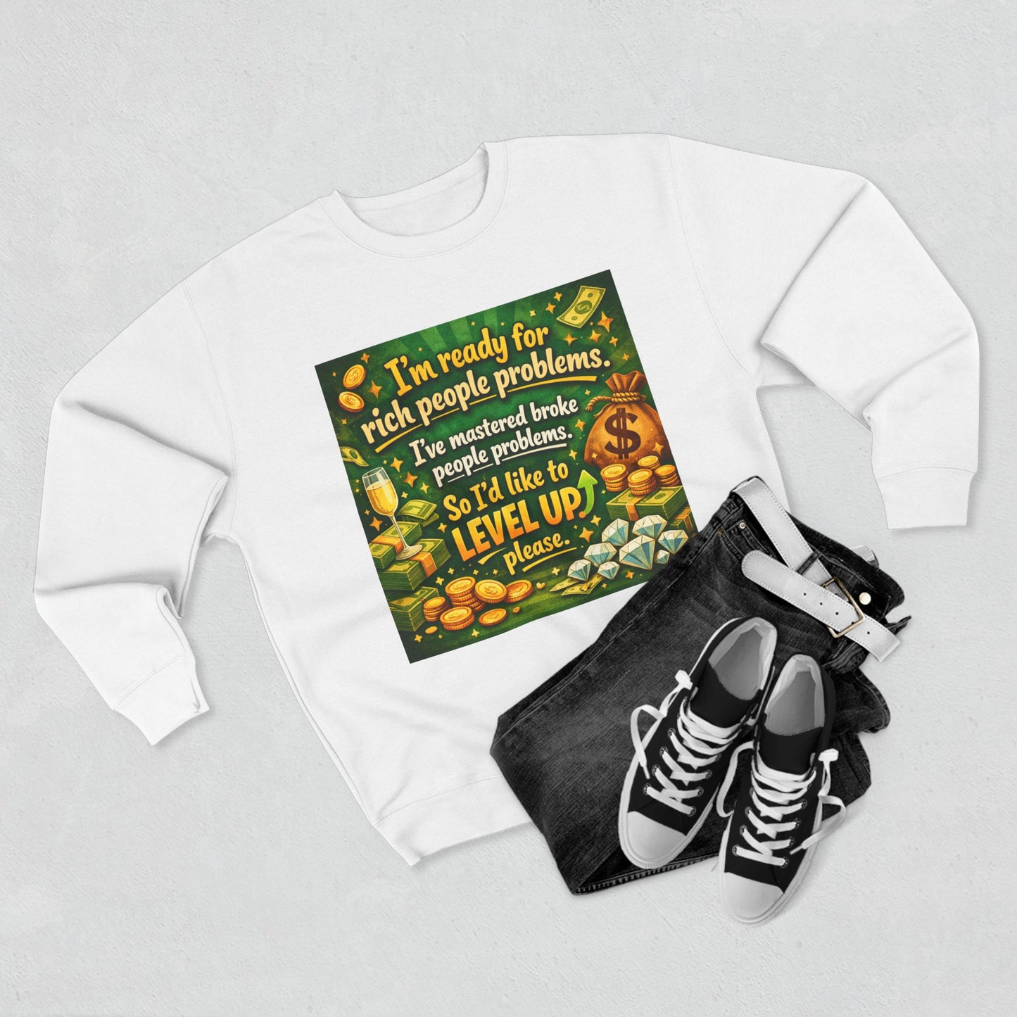 Level Up Unisex Crewneck Sweatshirt