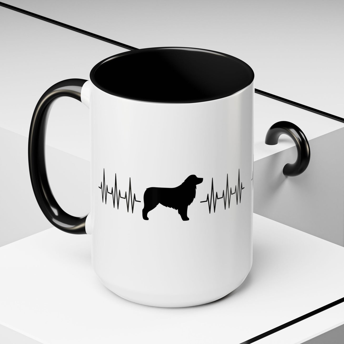 My Heart Beats For Aussies 2-Tone Coffee Mug