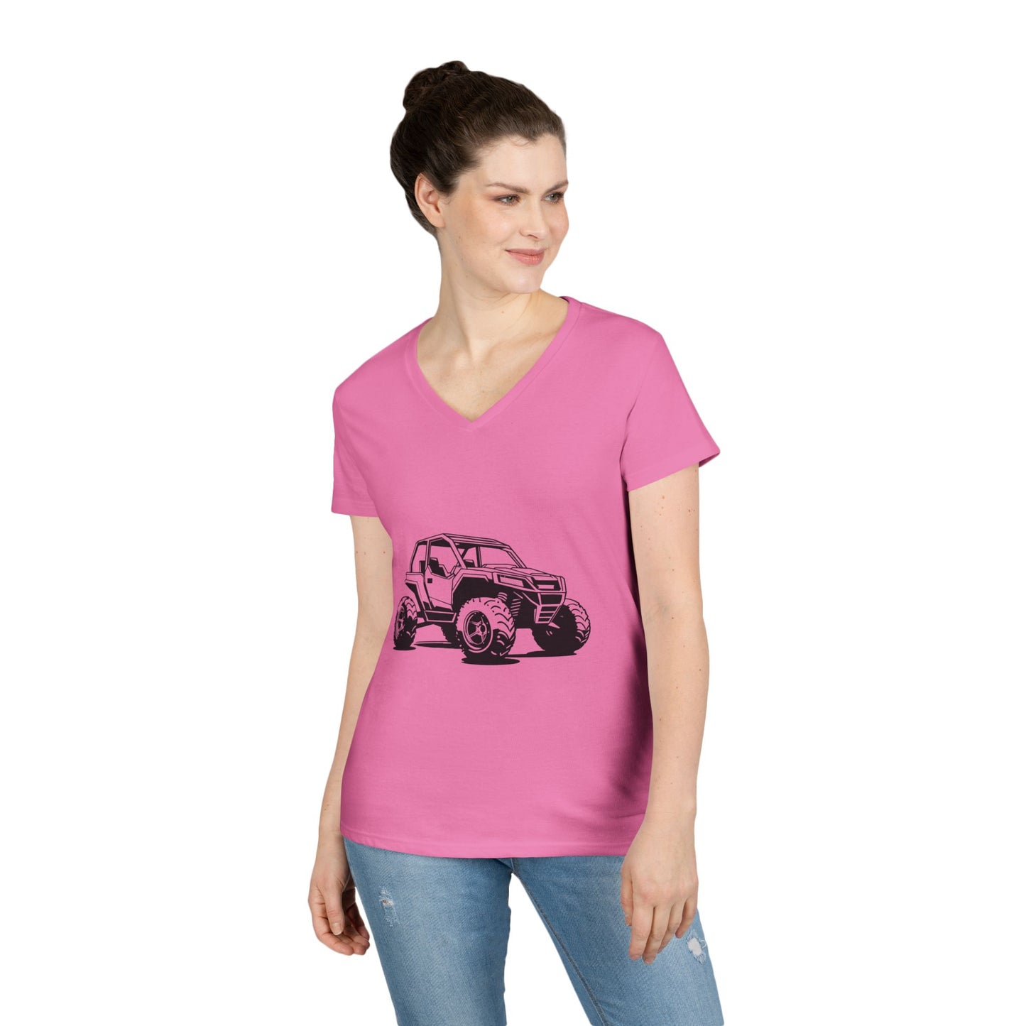Off The Beaten Path Side By Side Women's V-Neck T-Shirt
