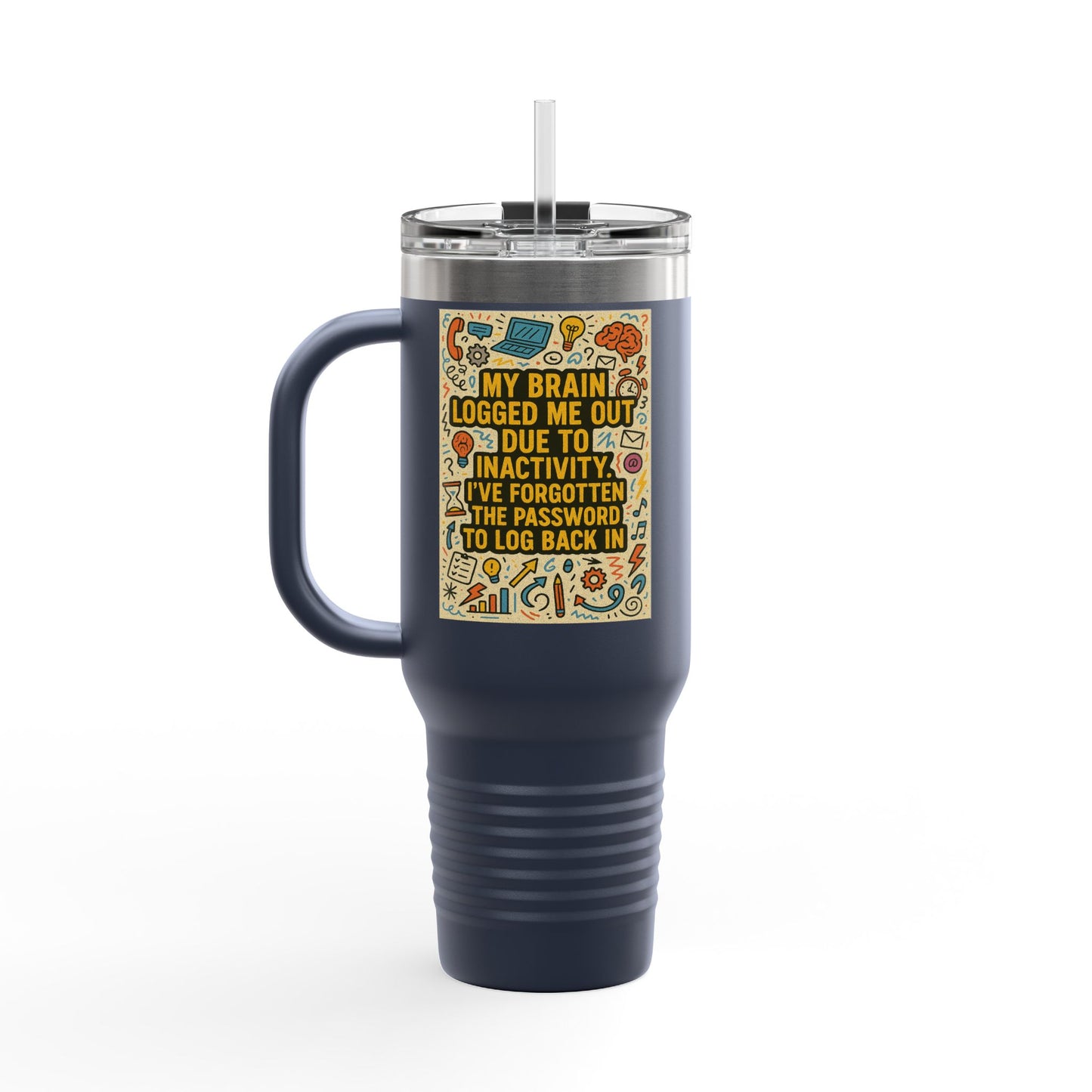Logged Out Insulated Travel Mug