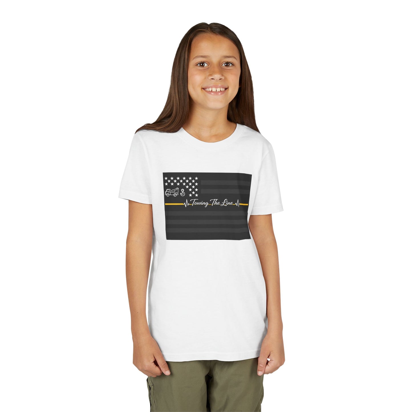 Thin Yellow Line Youth Unisex Short Sleeve Crewneck Tee