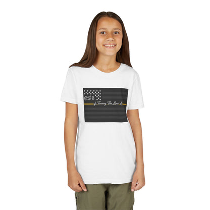 Thin Yellow Line Youth Unisex Short Sleeve Crewneck Tee