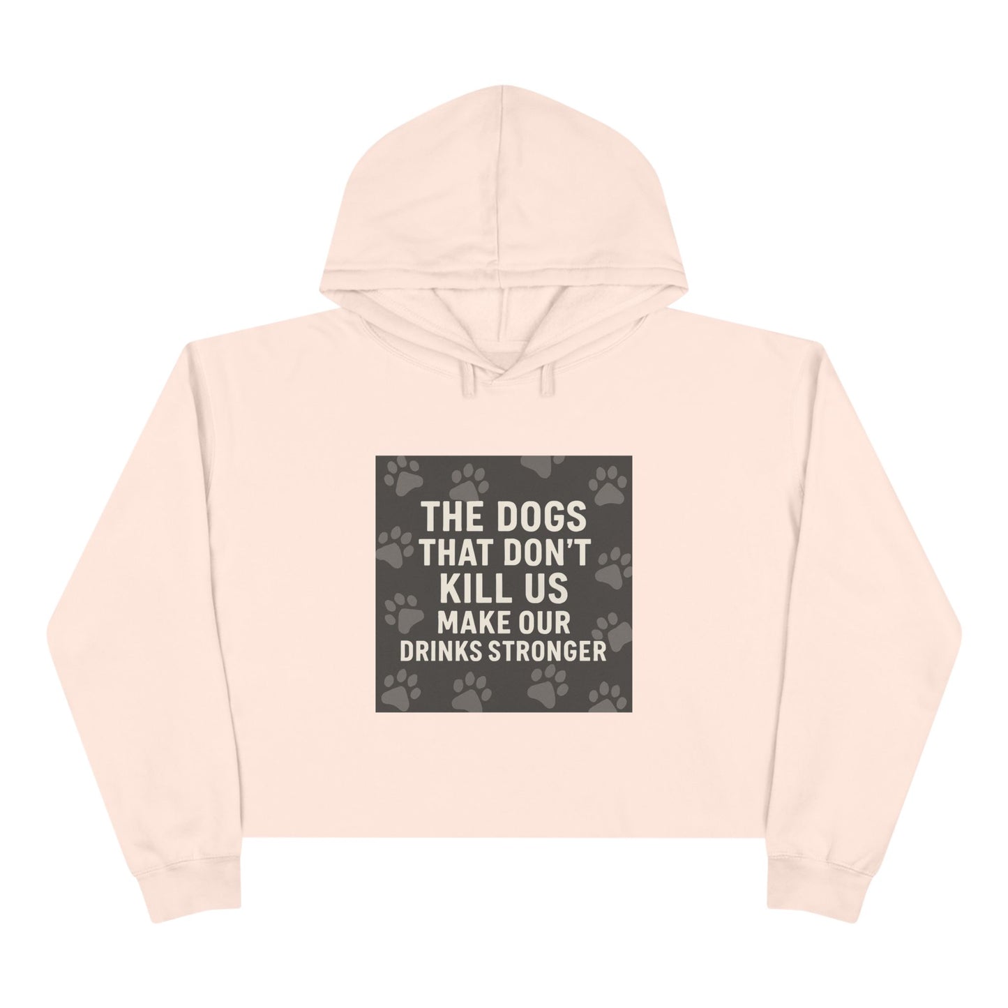 Drinks Stronger Women's Crop Hoodie