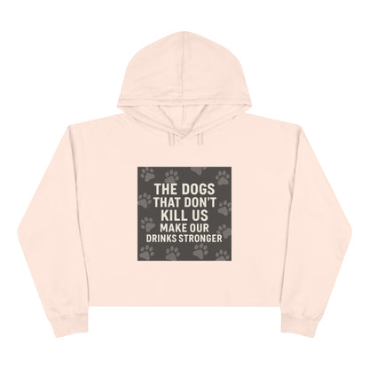 Drinks Stronger Women's Crop Hoodie