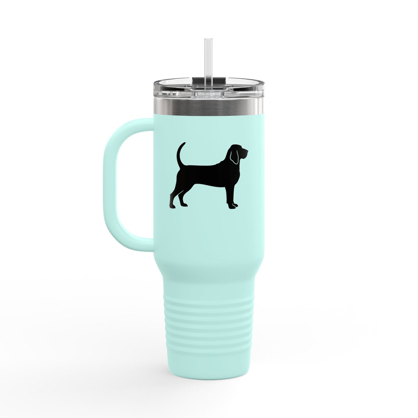 Bloodhound Silhouette Insulated Travel Mug