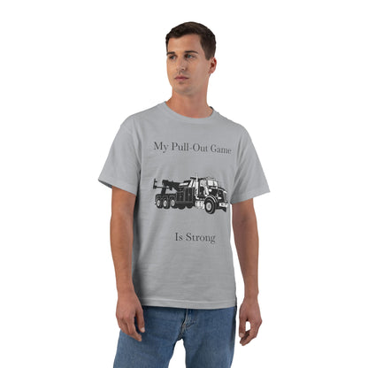Pull Out Heavy Tow Truck Men's Short-Sleeve Crewneck Tee