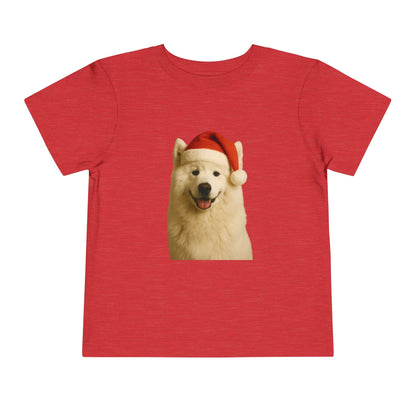 Santa Paws Samoyed Toddler Unisex Short Sleeve Crewneck Tee