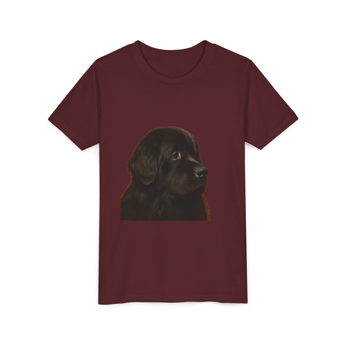 Newfie Head Youth Unisex Short Sleeve Crewneck Tee