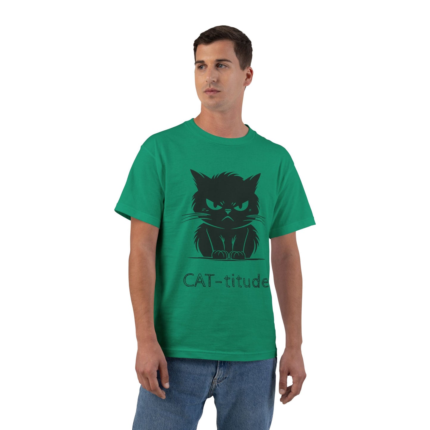 CAT-titude Men's Short-Sleeve Crewneck Tee
