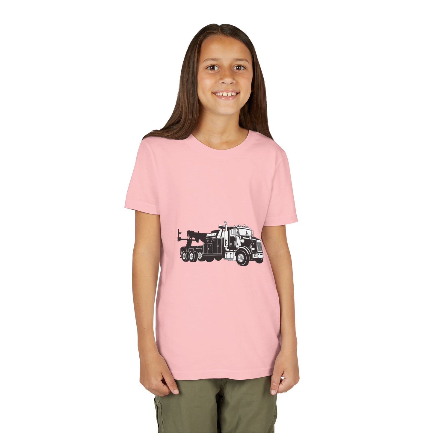 Heavy Tow Truck Youth Unisex Short Sleeve Crewneck Tee