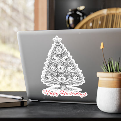 Happy Howl-idays Vinyl Decal