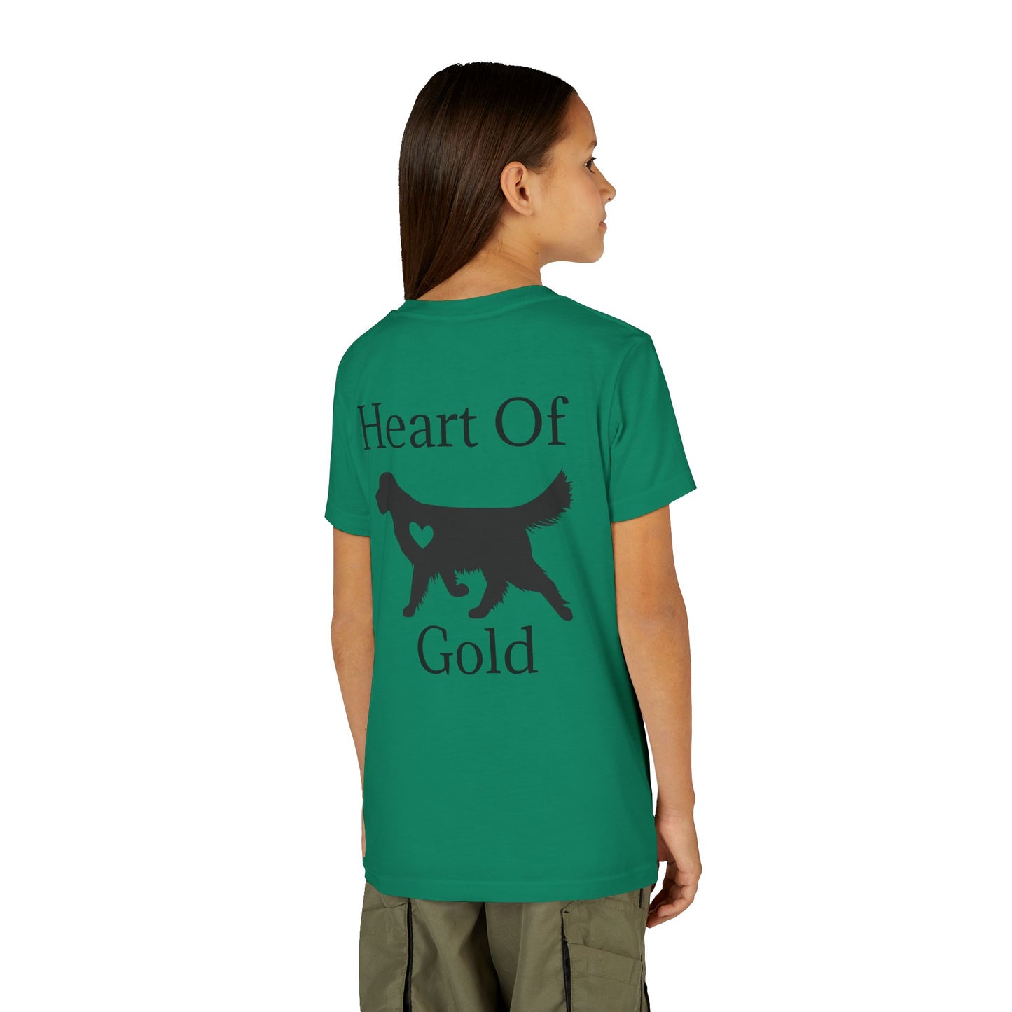 Heart Of Gold Youth Unisex Short Sleeve Crewneck Tee