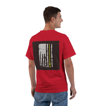 Thin Yellow Line Men's Short-Sleeve Crewneck Tee