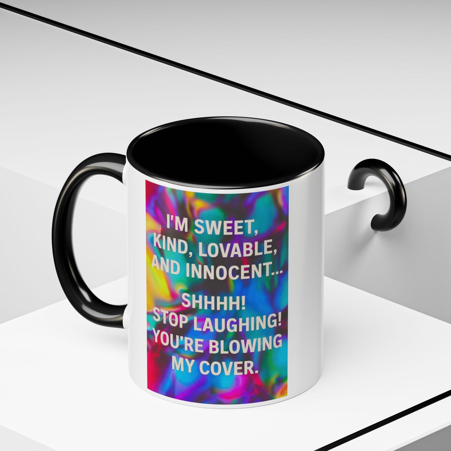 Blowing My Cover 2-Tone Coffee Mug