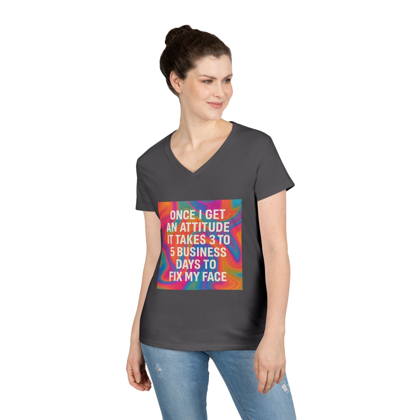 Fix My Face Women's V-Neck T-Shirt
