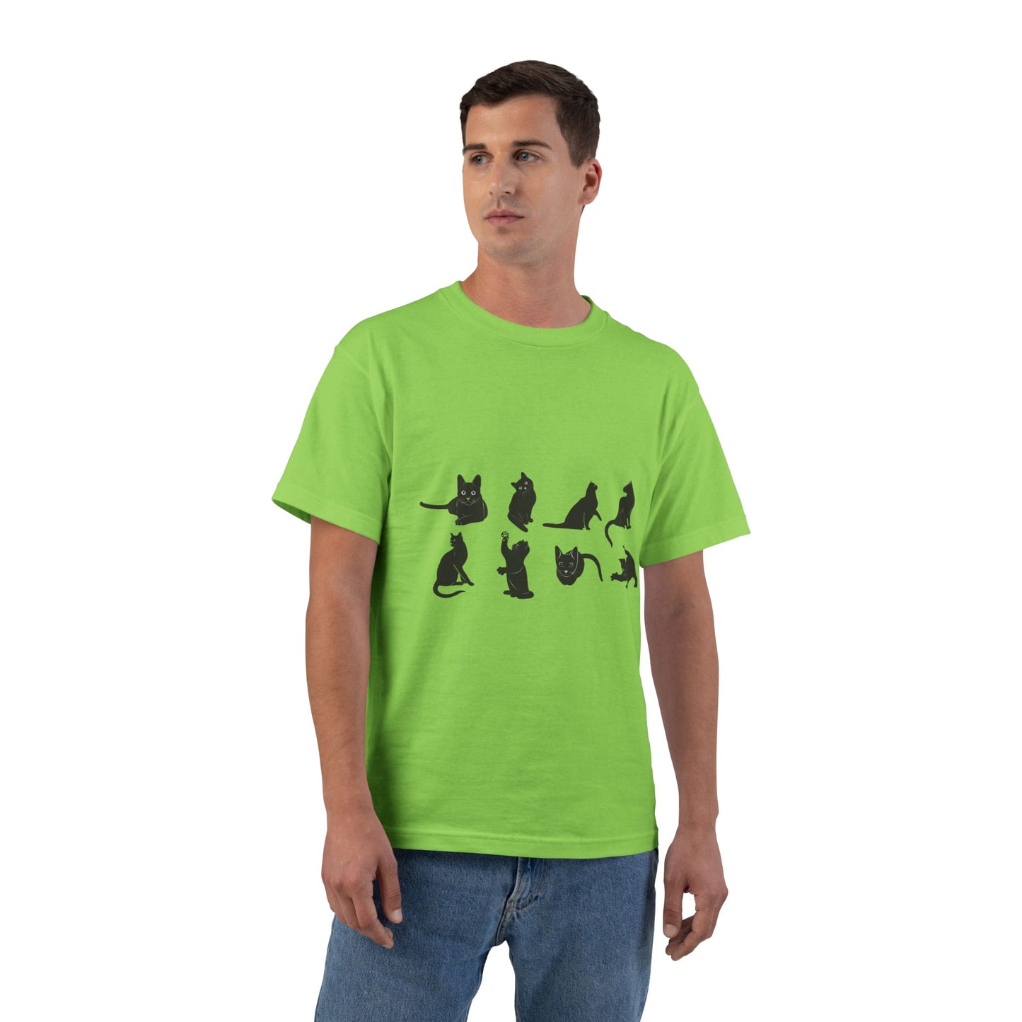 Cats Men's Short-Sleeve Crewneck Tee