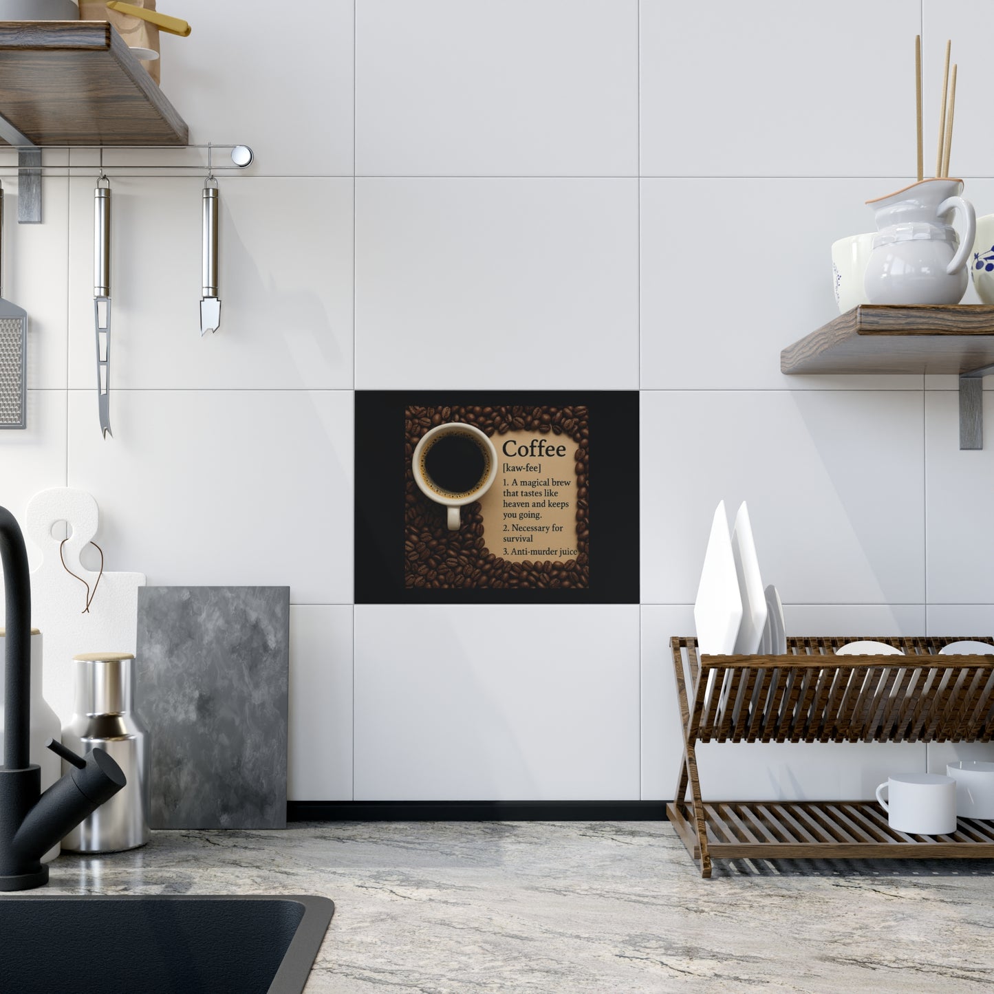 Coffee Definition Ceramic Photo Tile