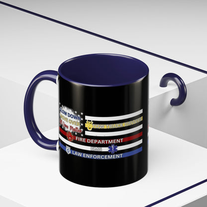 Slow Down Move Over Flag 2-Tone Coffee Mug