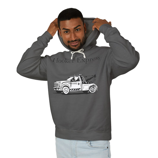 H**ker Express Wheel Lift Tow Truck Unisex Lightweight Hoodie