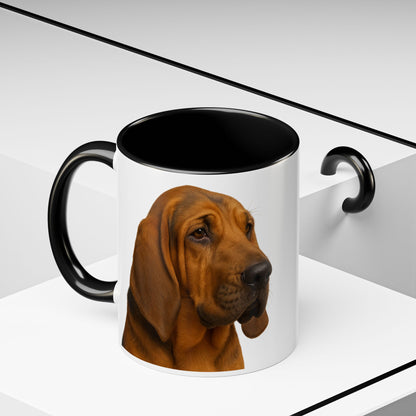 Bloodhound Head 2-Tone Coffee Mug