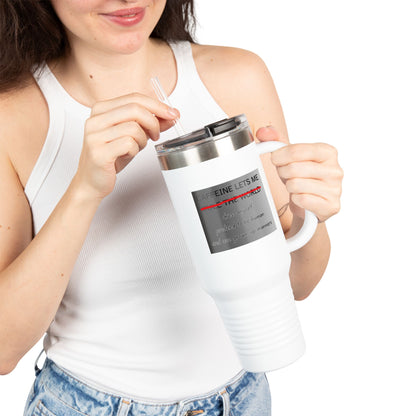 Caffeine Lets Me Insulated Travel Mug
