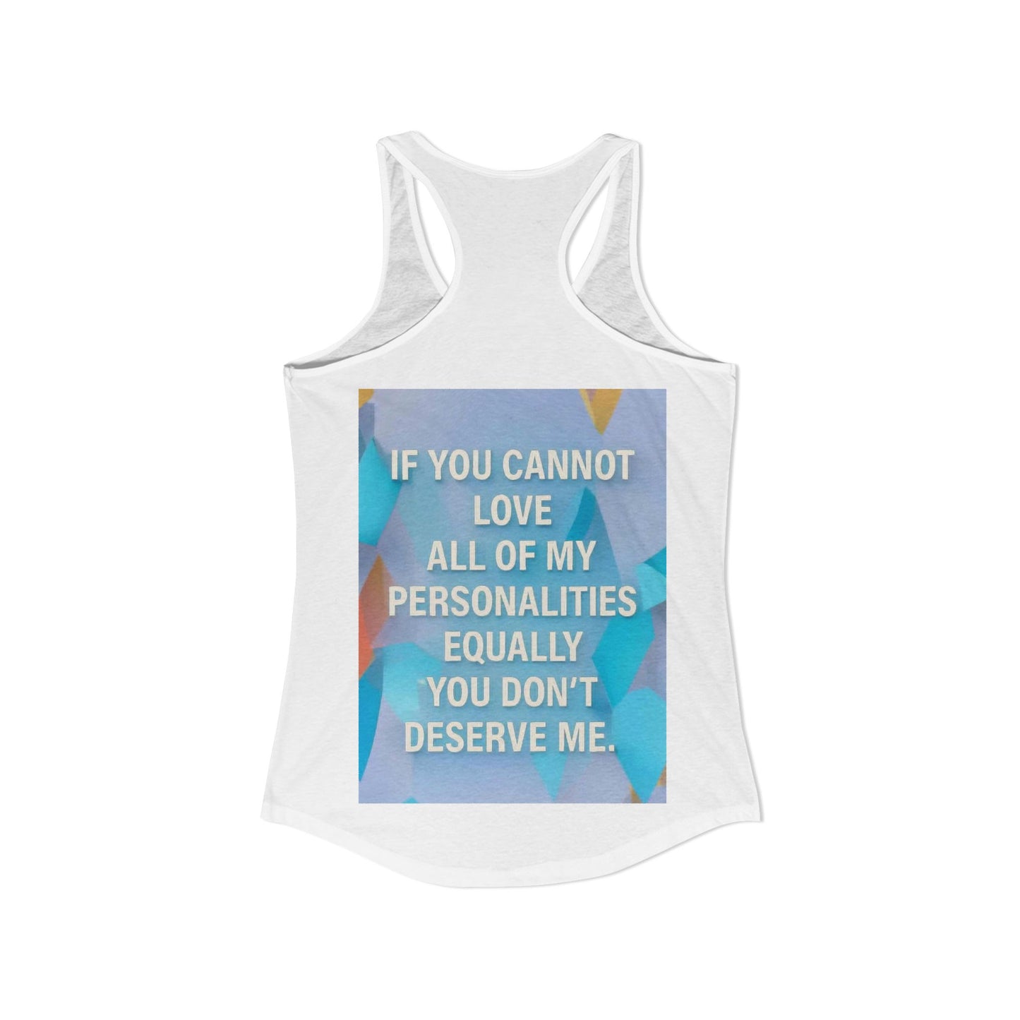All Of My Personalities Women's Racerback Tank