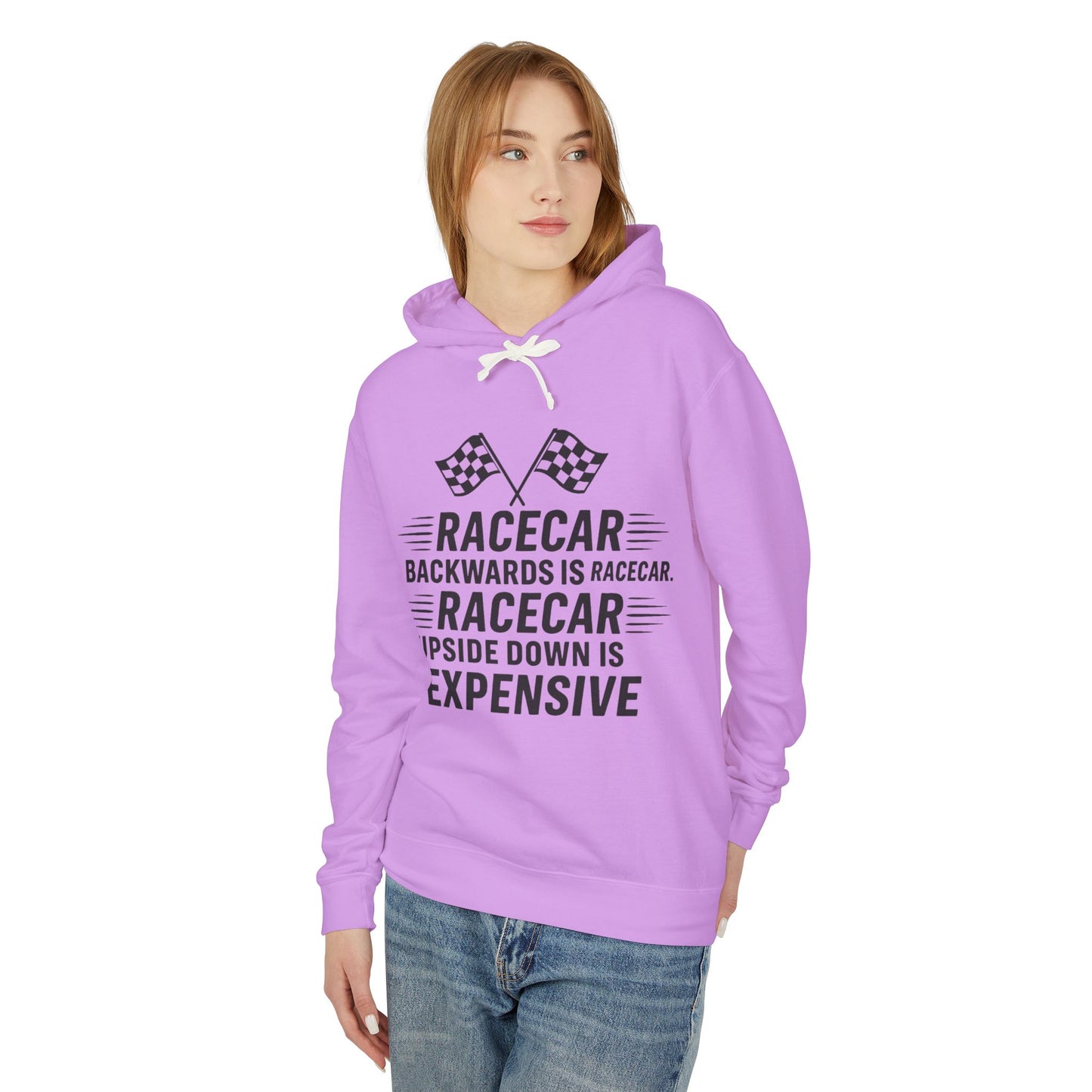 Racecar Backwards Unisex Lightweight Hoodie