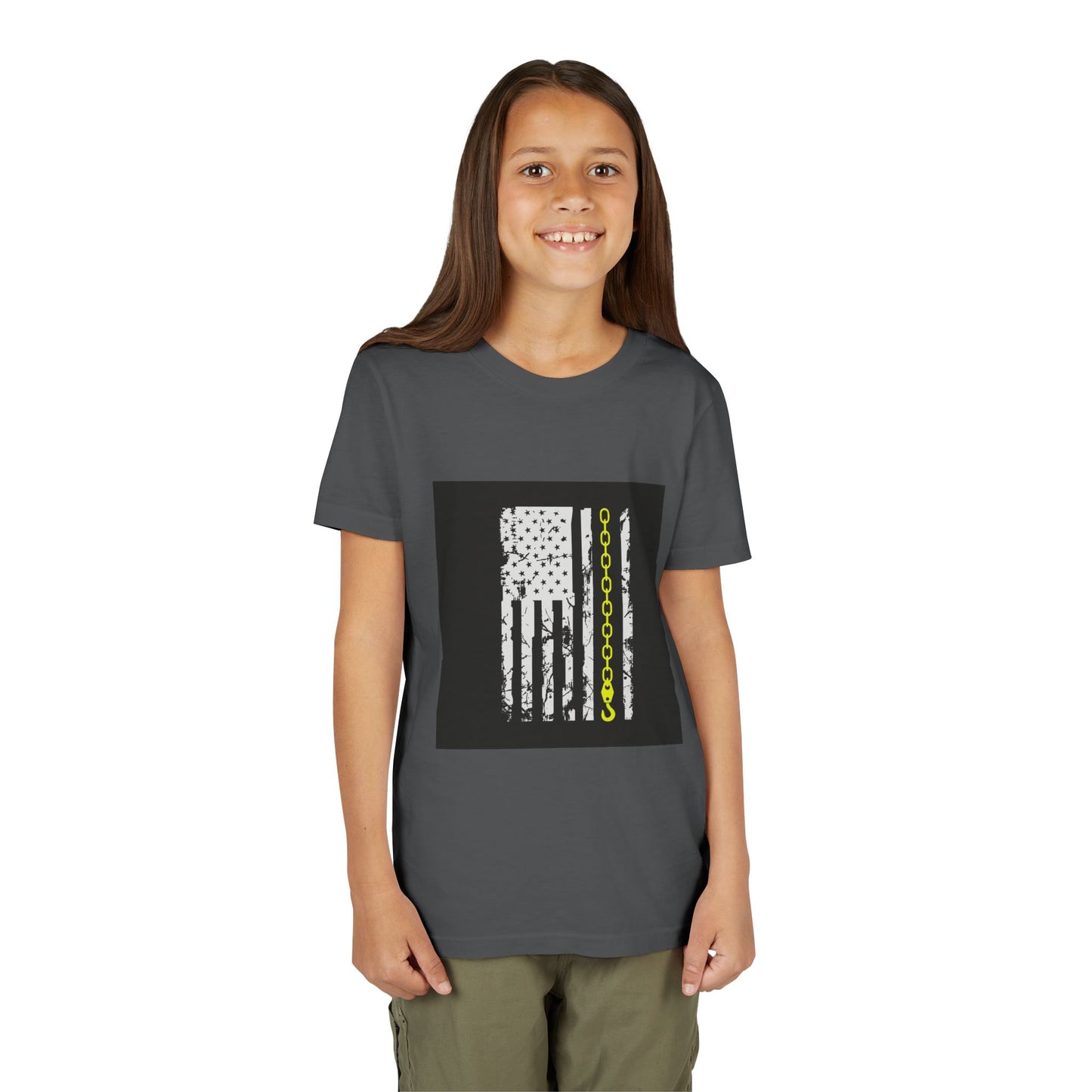 Thin Yellow Line Youth Unisex Short Sleeve Crewneck Tee
