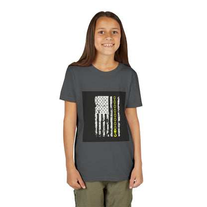 Thin Yellow Line Youth Unisex Short Sleeve Crewneck Tee