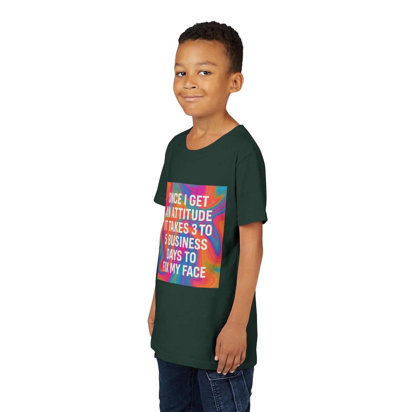 Fix My Face Youth Unisex Short Sleeve Crewneck Tee