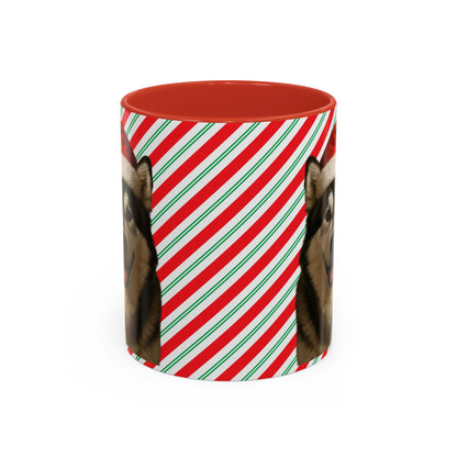 Santa Paws Malamute 2-Tone Coffee Mug