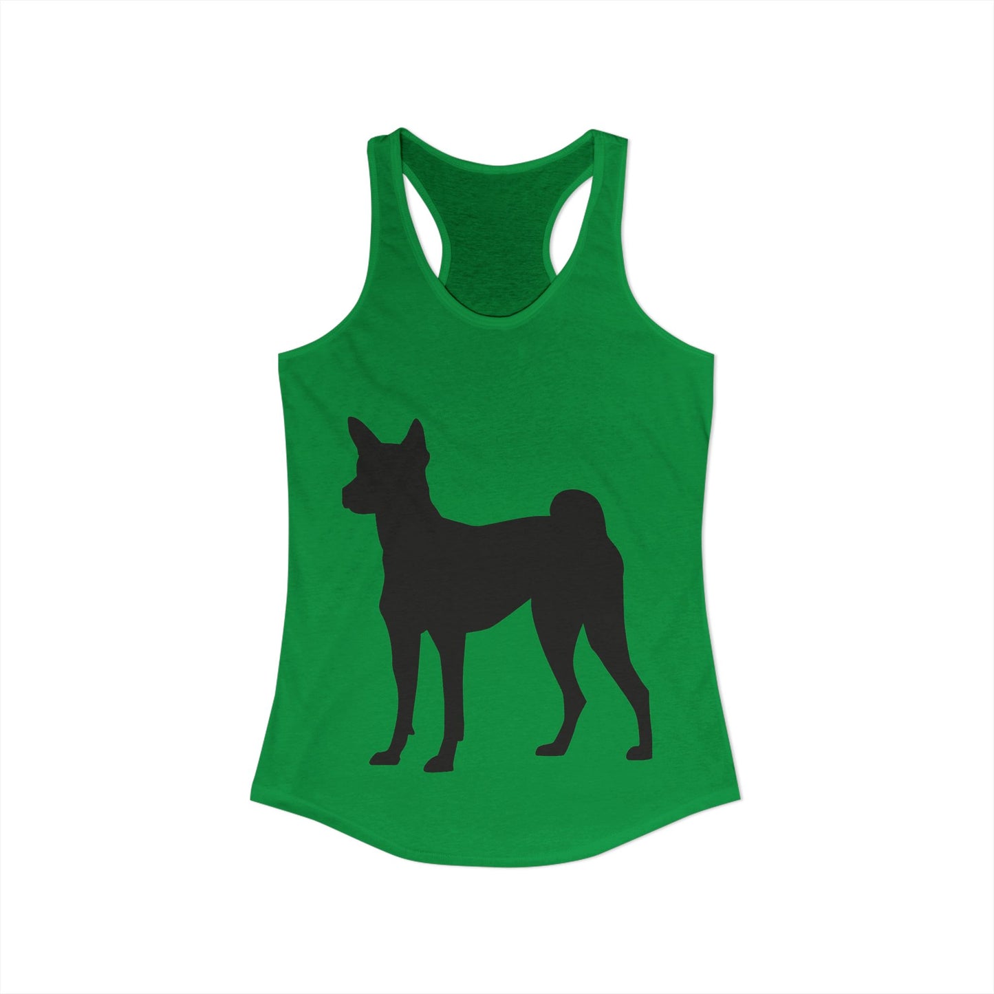 Basenji Silhouette Women's Racerback Tank