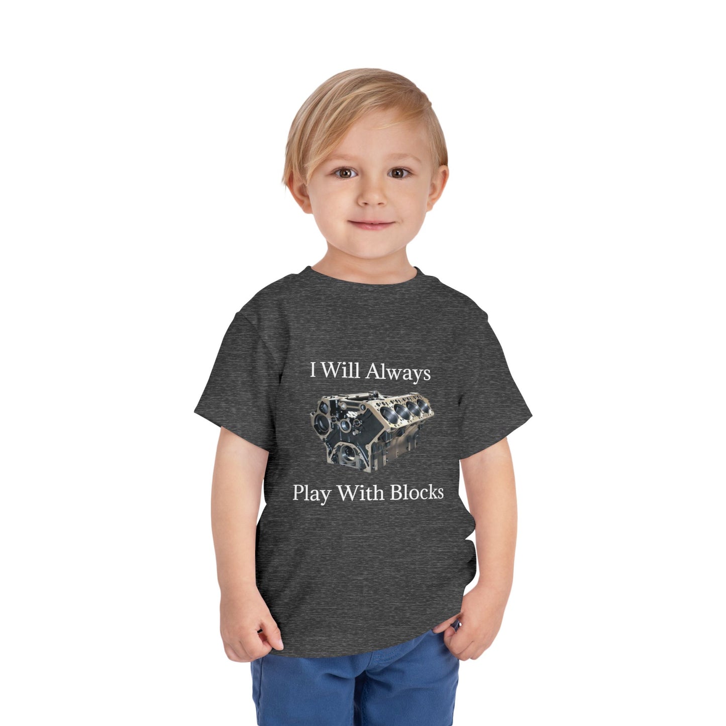Play With Blocks Toddler Unisex Short Sleeve Crewneck Tee