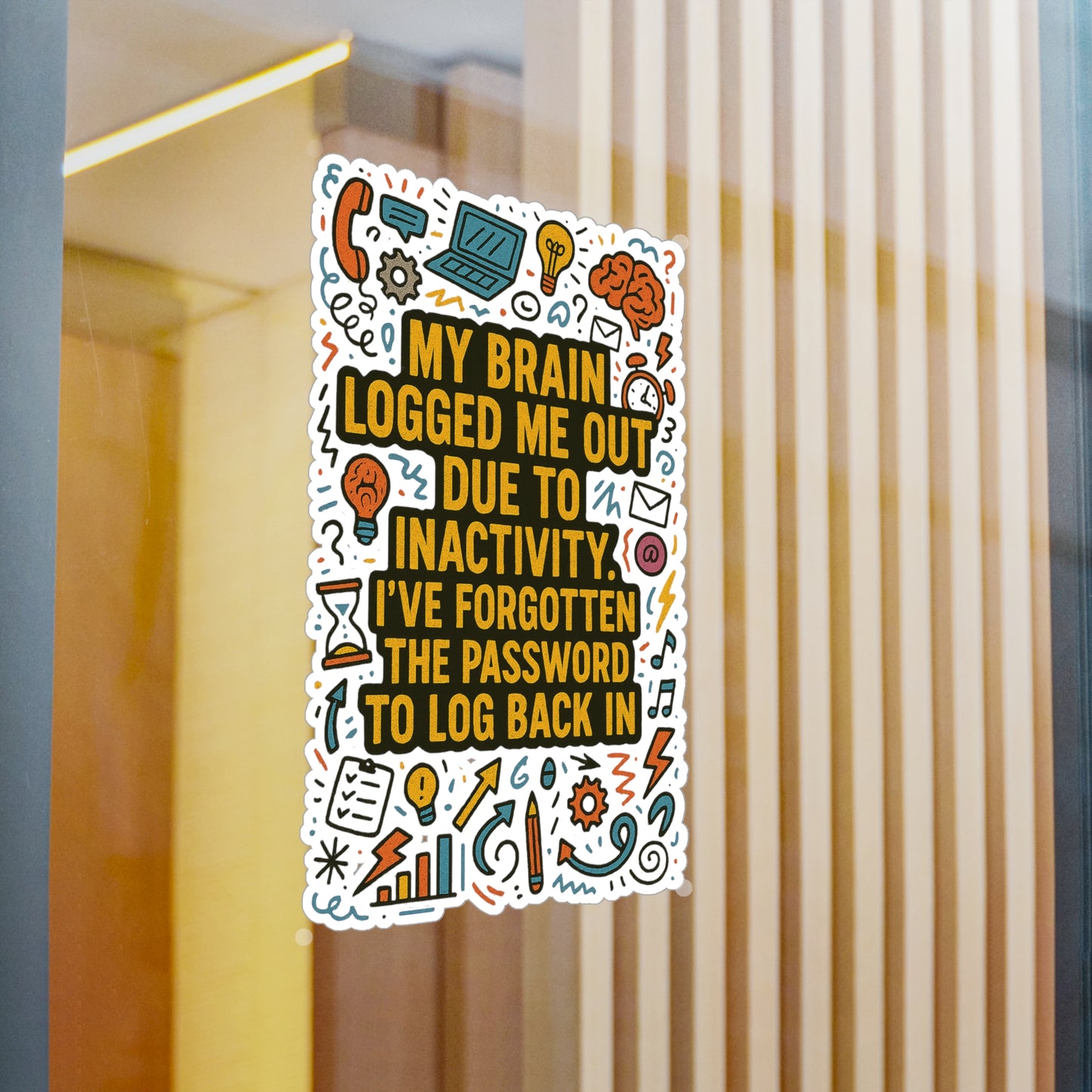Logged Out Vinyl Decal