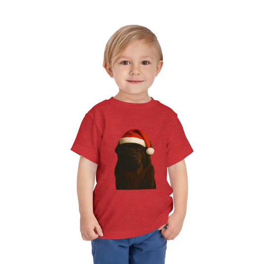 Santa Paws Newfie Toddler Unisex Short Sleeve Crewneck Tee