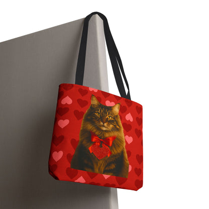 Cupid's Companion Cat Tote Bag