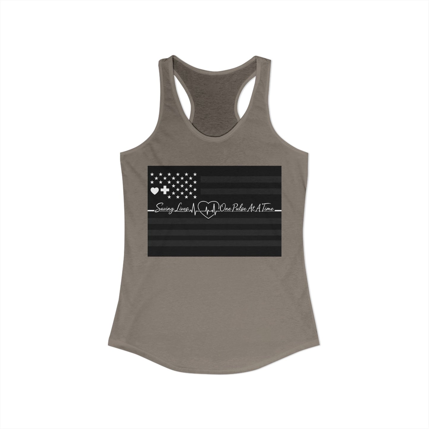 Thin White Line Women's Racerback Tank