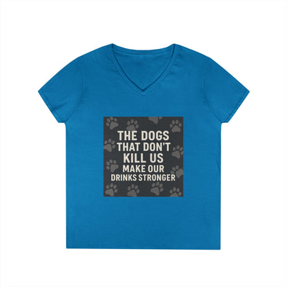 Drinks Stronger Women's V-Neck T-Shirt