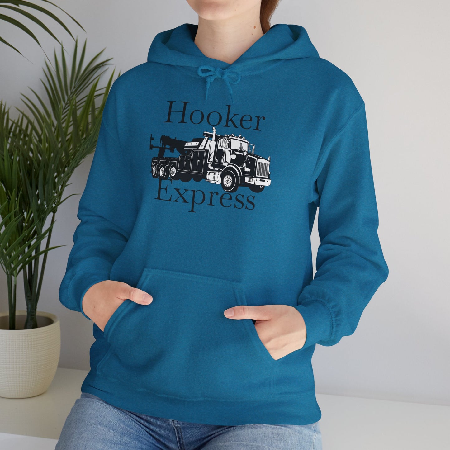 H**ker Express Heavy Tow Truck Unisex Hoodie