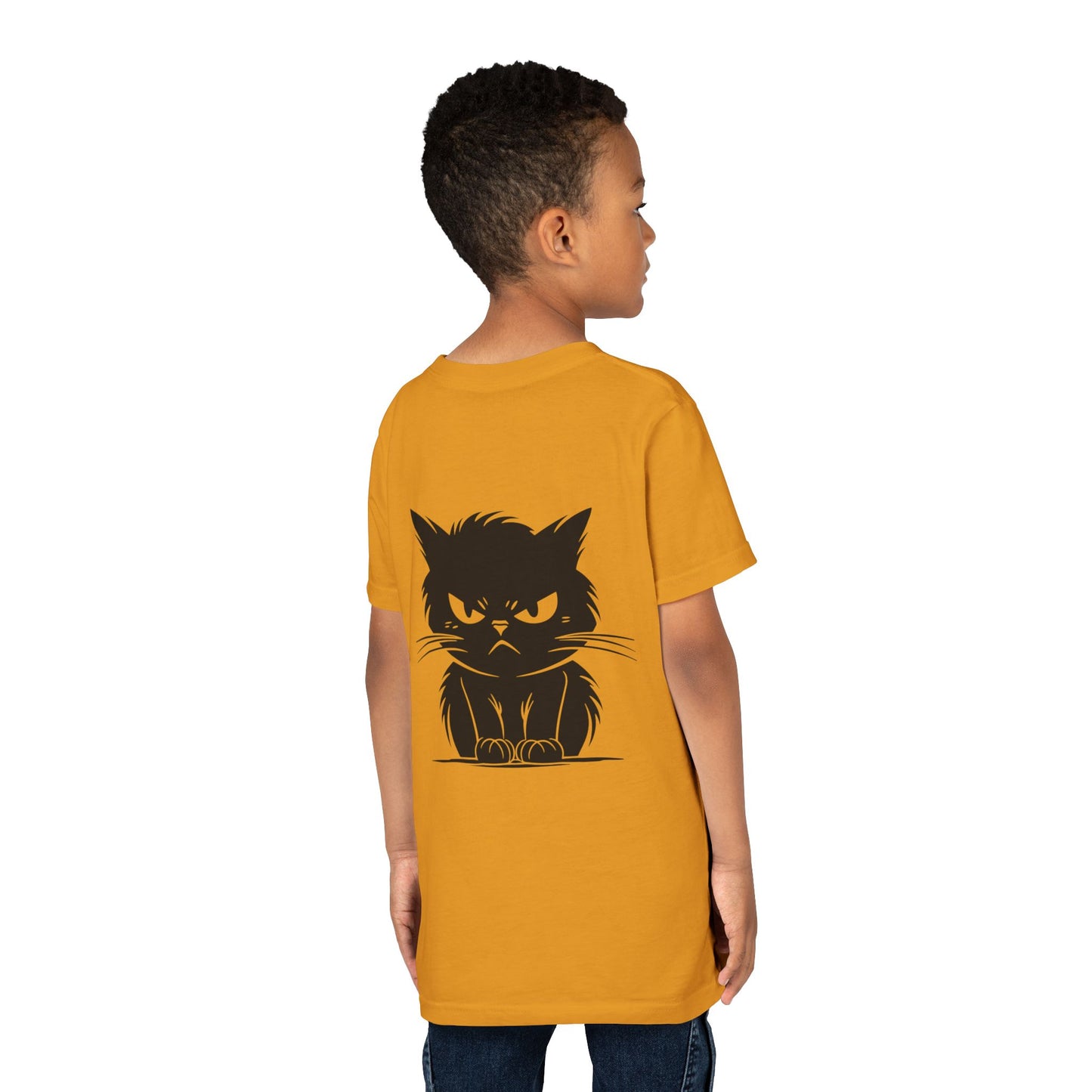 Angry Cat Youth Unisex Short Sleeve Crewneck Tee