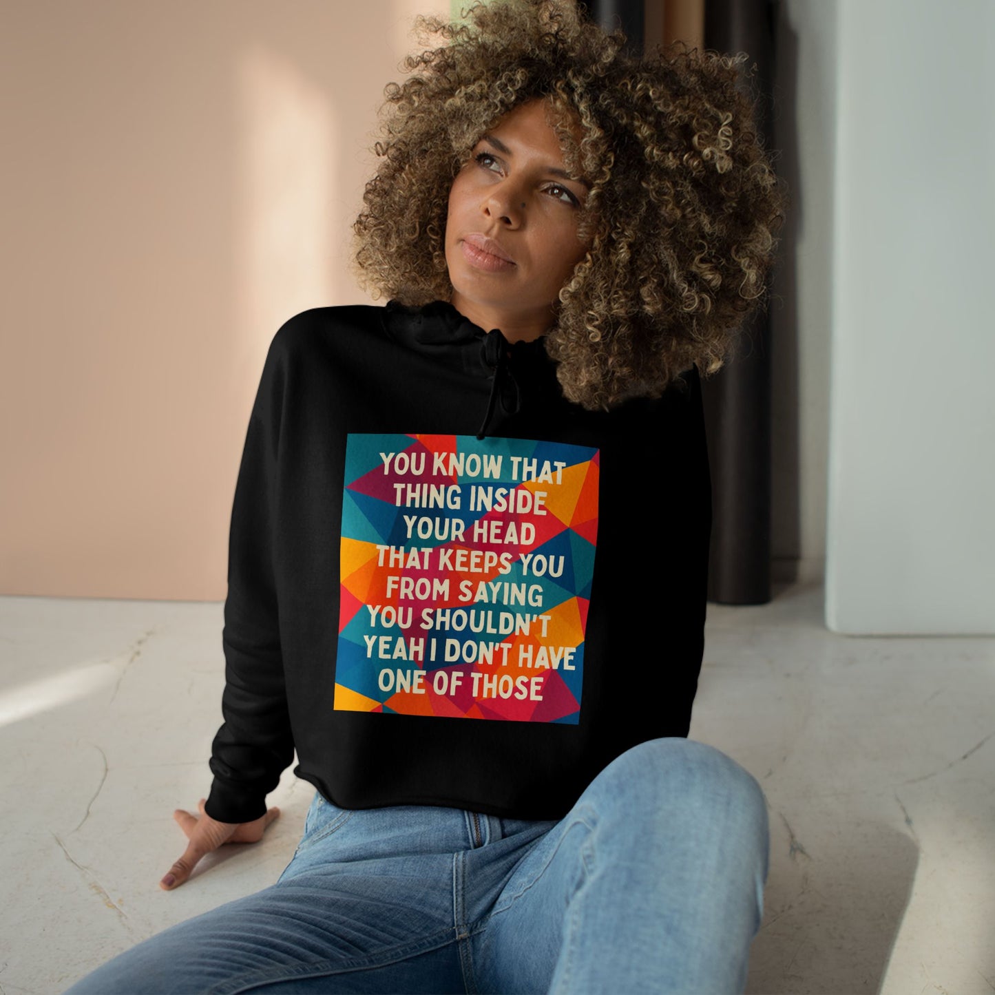 No Filter Women's Crop Hoodie