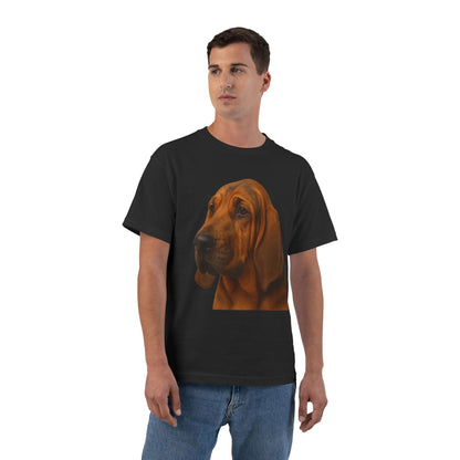 Bloodhound Head Men's Short-Sleeve Crewneck Tee