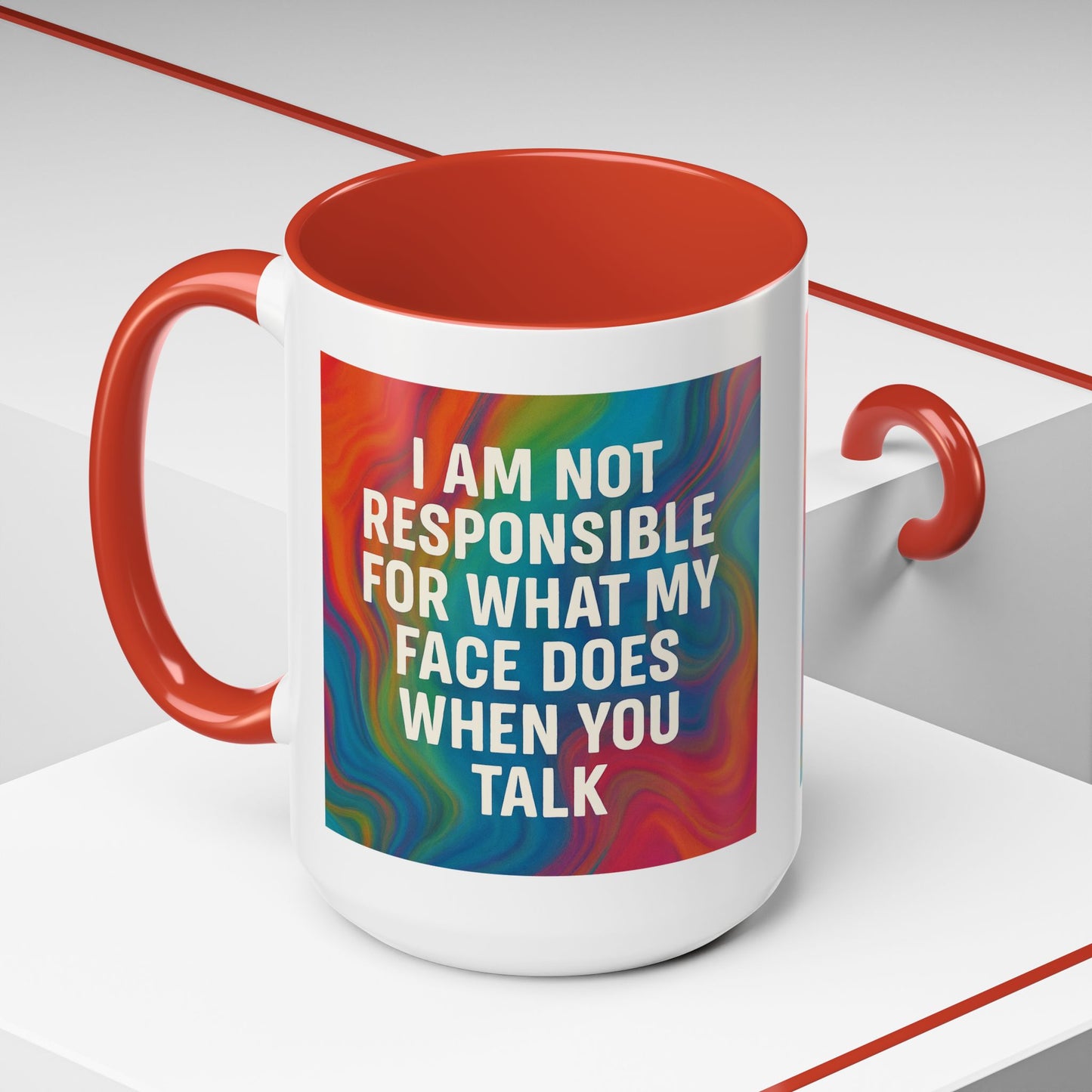 When You Talk 2-Tone Coffee Mug