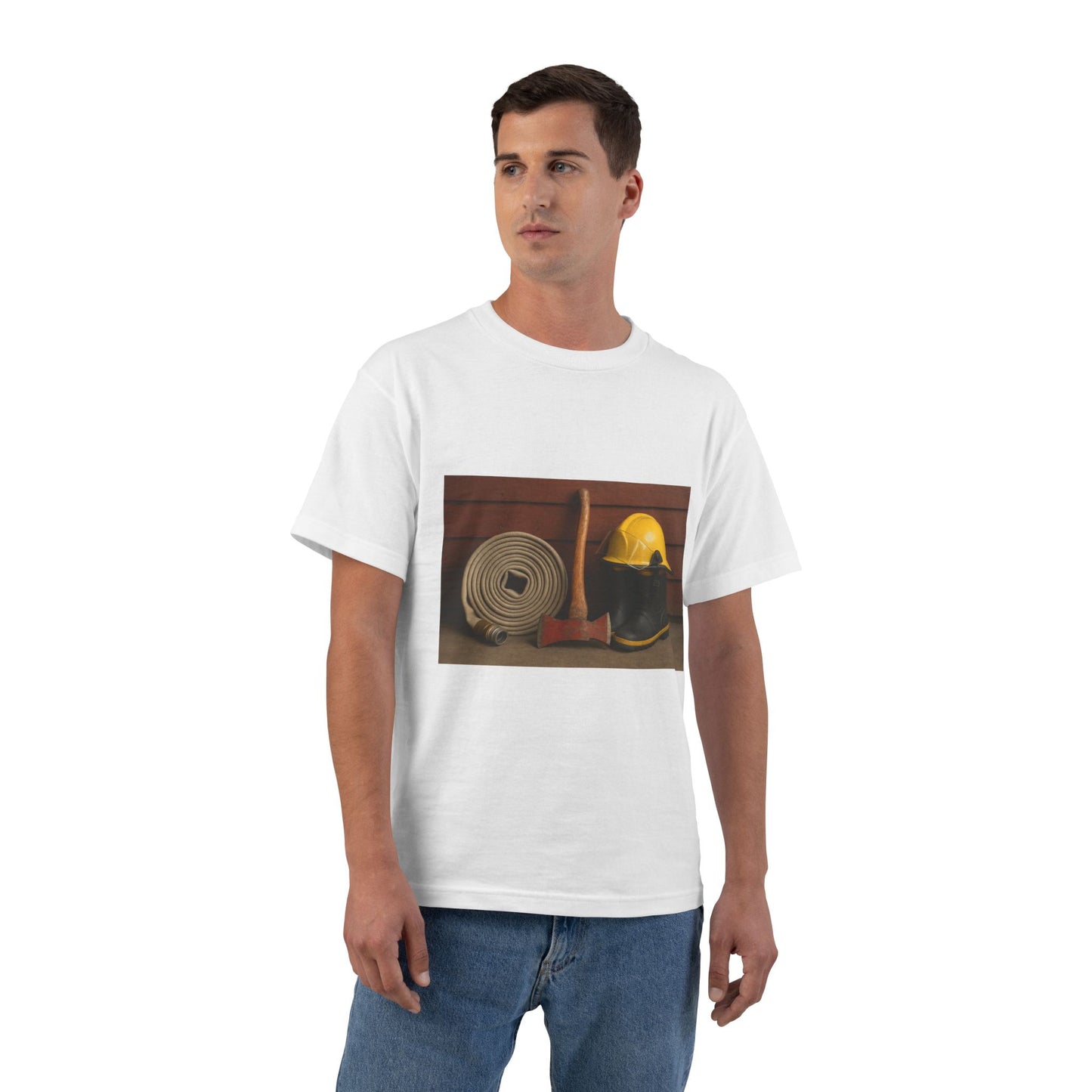 Fire/Rescue Appreciation Men's Short-Sleeve Crewneck Tee