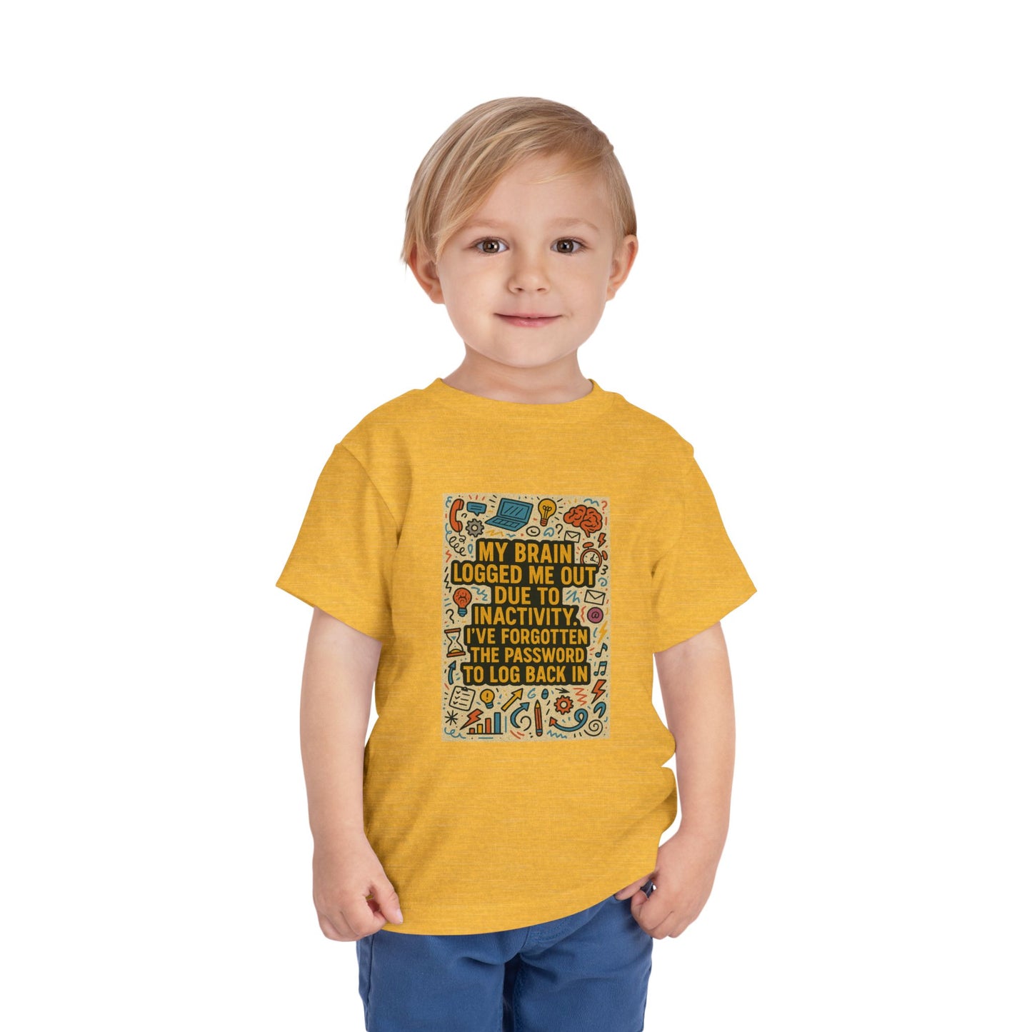 Logged Out Toddler Unisex Short Sleeve Crewneck Tee