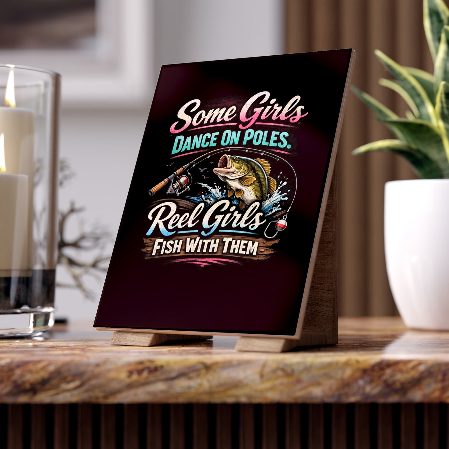 Reel Girls Ceramic Photo Tile