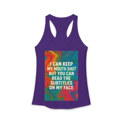 Subtitles Women's Racerback Tank